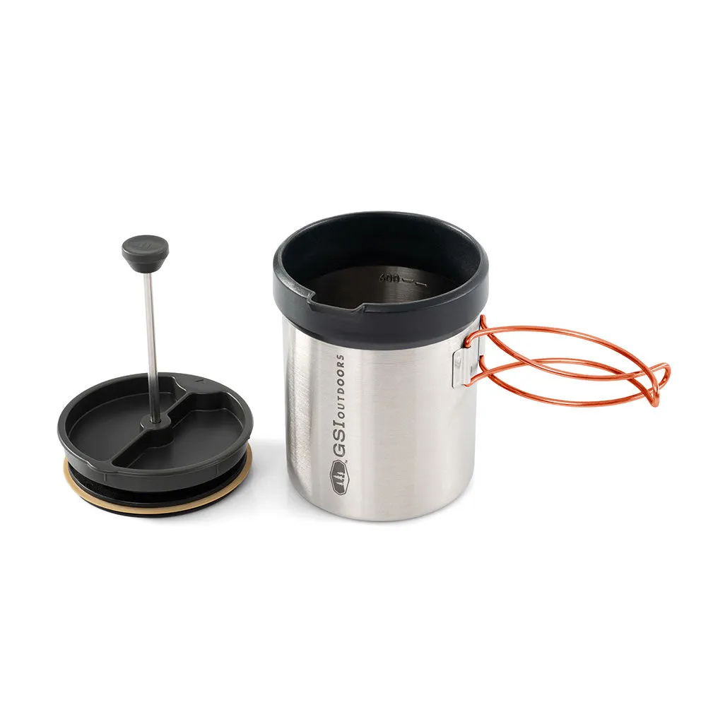 Glacier Personal Javapress GSI Outdoors | Prensa Francesa de Acero Inoxidable 25 oz para Camping