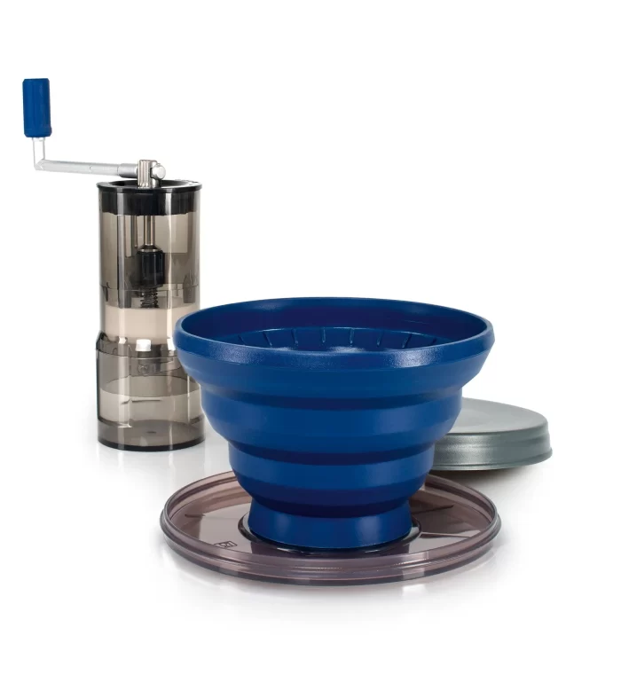 Gourmet Pour Over Java Set GSI Outdoors | Kit Portátil con Molino y Filtro para Café de Goteo
