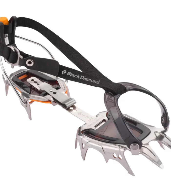 Serac Crampons Black Diamond | Crampones de Acero Inoxidable de 12 Puntos para Montañismo Clásico