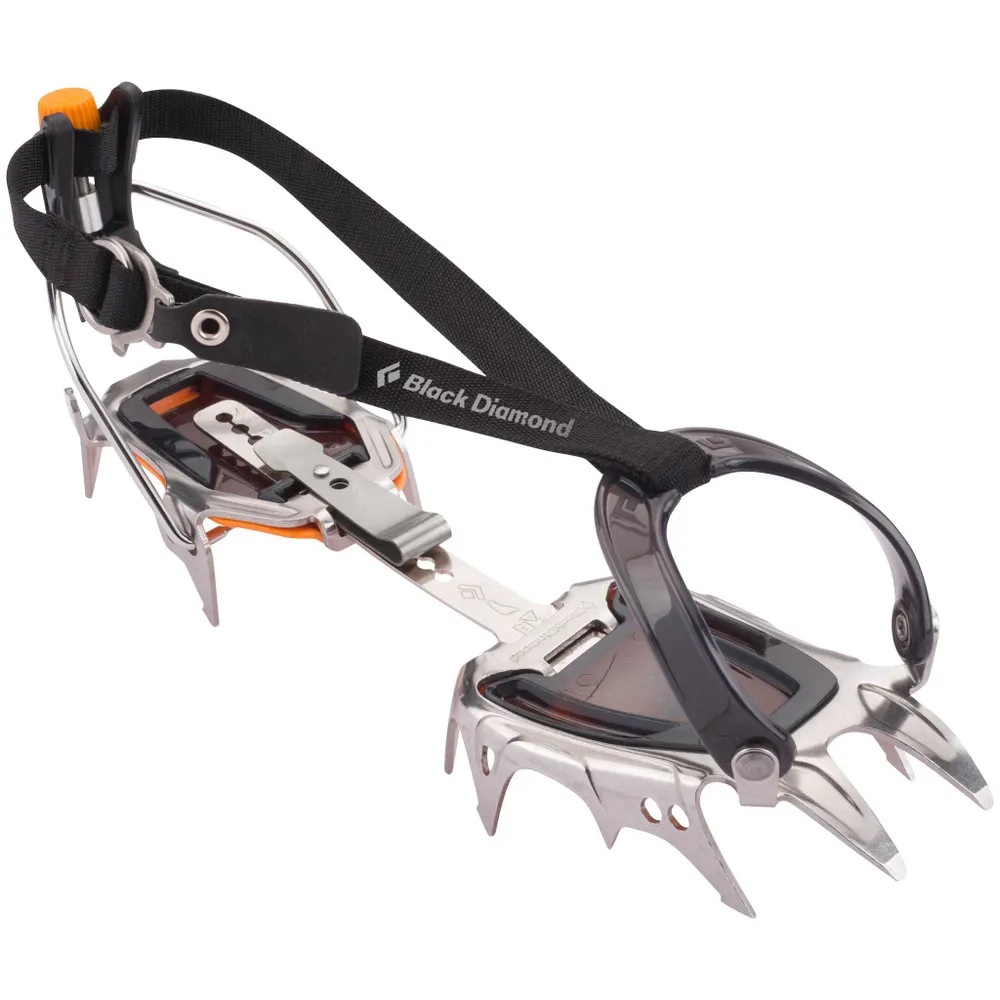 Serac Crampons Black Diamond | Crampones de Acero Inoxidable de 12 Puntos para Montañismo Clásico